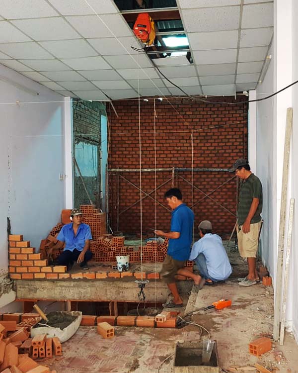 Partition walls construction Ho Chi Minh City