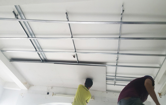 False ceiling installation Ho Chi Minh City