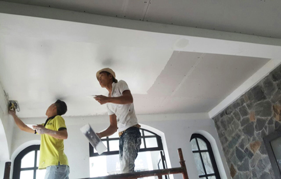 False ceiling installation Ho Chi Minh City