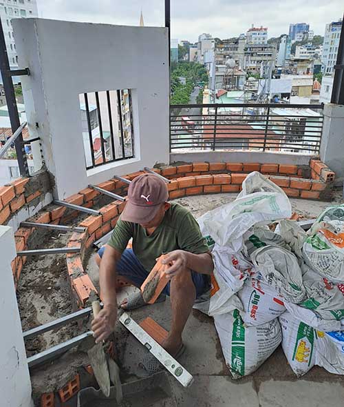 Rooftop building Ho Chi Minh City