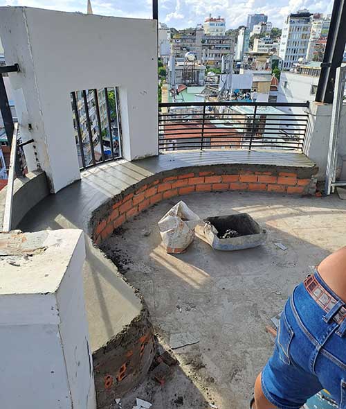 Rooftop building Ho Chi Minh City