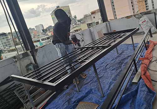 Rooftop building Ho Chi Minh City