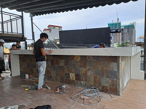 Rooftop construction Ho Chi Minh City